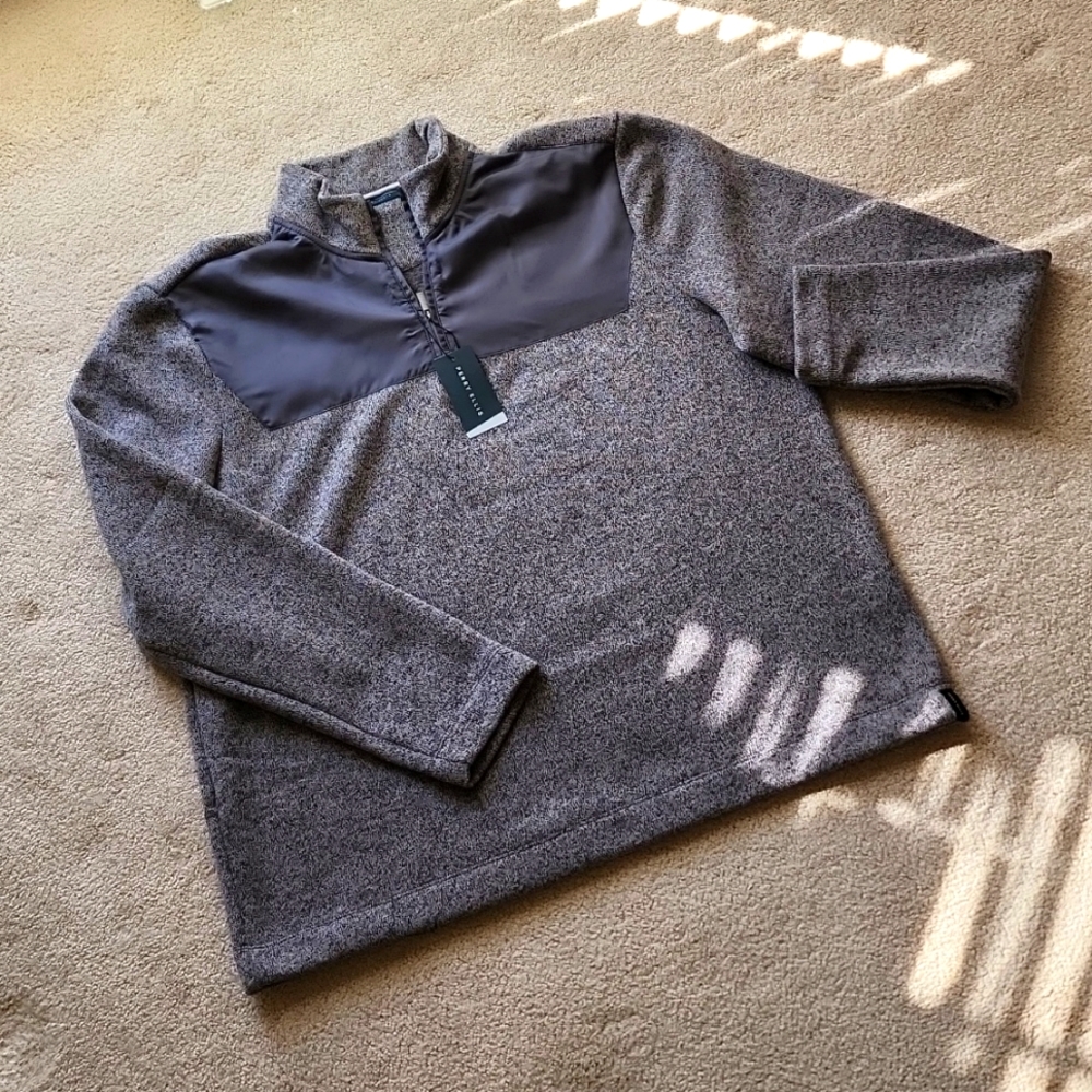 Perry Ellis Smoked Heather Fleece